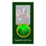 Shamrock detail from SAINT PATRICK'S CELTIC HEART photo cards