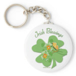 Shamrock Flower Keychain