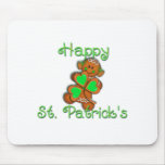SHAMROCK GIRL HAPPY ST. PATRICKS by SHARON SHARPE Mouse Mats