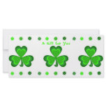 Shamrock Glory gift certificate template rack cards