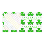 Shamrock Glory on White photo cards
