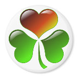 Shamrock Heart magnets