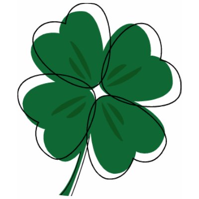 Shamrock Hearts Tee Shirt by jumpsoverthemoon