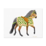 Shamrock Horse Postcard