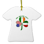 Shamrock Italy USA Irish ornaments