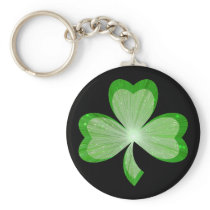 Shamrock keychain black