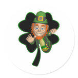Shamrock Leprechaun stickers