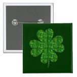 Shamrock Made of Shamrocks Tshirt Pinback Buttons