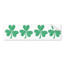 Shamrock made out of little shamrocks bumper stickers