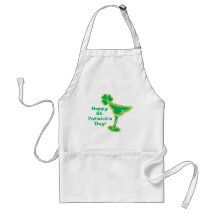Shamrock Margarita with Greeting Aprons