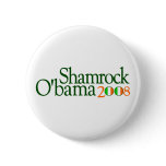 Shamrock Obama 2008 buttons