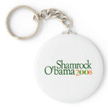 Shamrock Obama 2008 keychains
