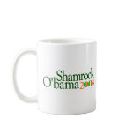 Shamrock Obama 2008 mugs