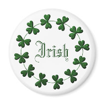 Shamrock ring Irish Magnet