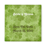 Shamrock Save The Date Magnet