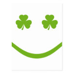 shamrock smile post card