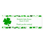 Shamrock St. Patricks Day Custom Favour Tag business cards