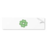 Shamrock Swirls bumper stickers