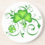 Shamrock Swirls Beverage Coasters