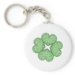 Shamrock Swirls keychains