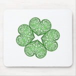 Shamrock Swirls mousepads
