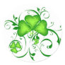 Shamrock Swirls Stickers