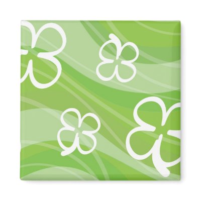 Shamrock Waves 2 Magnets by fantasian_angel