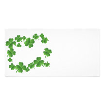 Shamrocks Custom Photo Card