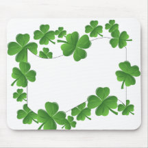 Shamrocks Mouse Mat