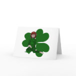 Shamrocks Shannon Irish Elf Card