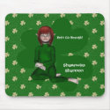Shamrocks Shannon Irish Elf Mousepad