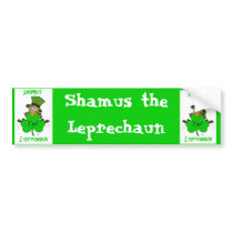Shamus the Leprechaun Bumper Stickers