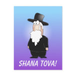 Shana Tova Greeting - Jewish rabbi postrcard postcards