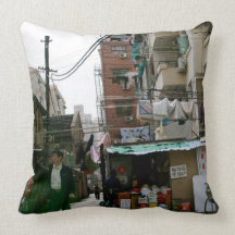 Shanghai Street View Pillow