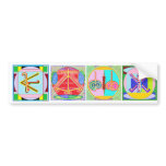Shanti i.e. Peace: Karuna Reiki Healing Symbol bumper stickers