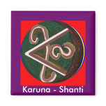 Shanti = Peace Refrigerator Magnets