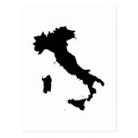 Shape of Italy Postcards