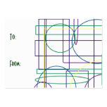 Shapely Maze Gift Tag business cards