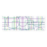 Shapely Maze Mini Bookmark business cards