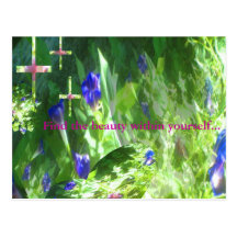 Shapes of Peace in Mamaw's Garden by JudyMarisa... Postcard