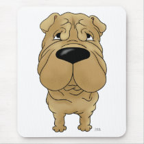 Shar-Pei - Big Nose and Butt Mouse Pads