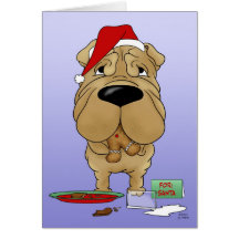 Shar-Pei Christmas Card