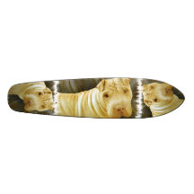 Shar Pei Dog Skateboard