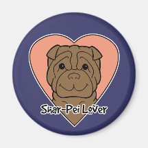 Shar-Pei Lover Refrigerator Magnet