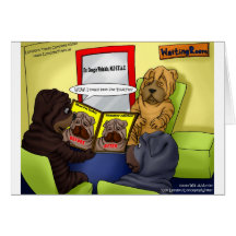 Shar-Pei Plastic Surgery Funny Tees Mugs & Gifts Greeting Cards