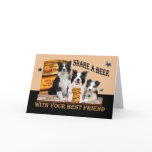 Share A Beer Border Collie cards