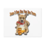 Share A Beer With American Staffordshire Terrier postcards