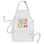 SHARE THE LOVE OF ART aprons