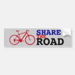 share the road ~ biking bumper stickers