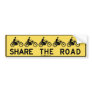 Share the road bumper sticker